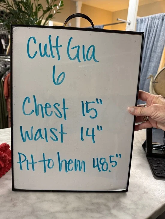 Cult Gaia Raylene Teal Lazer Cut Embroidered Strapless Midi Dress Size US6 - Picture 7 of 12